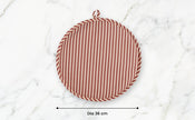 Striped 100% Cotton Hob Cover with Terry Towelling Base | Beautiful Rose