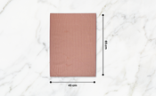 Striped 100% Cotton Set of 2 Reusable Cloth Tea Towels with Hanging Loop | Beautiful Rose