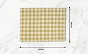 Checked 100% Cotton Everyday Reusable Tablecloth | Lively Green