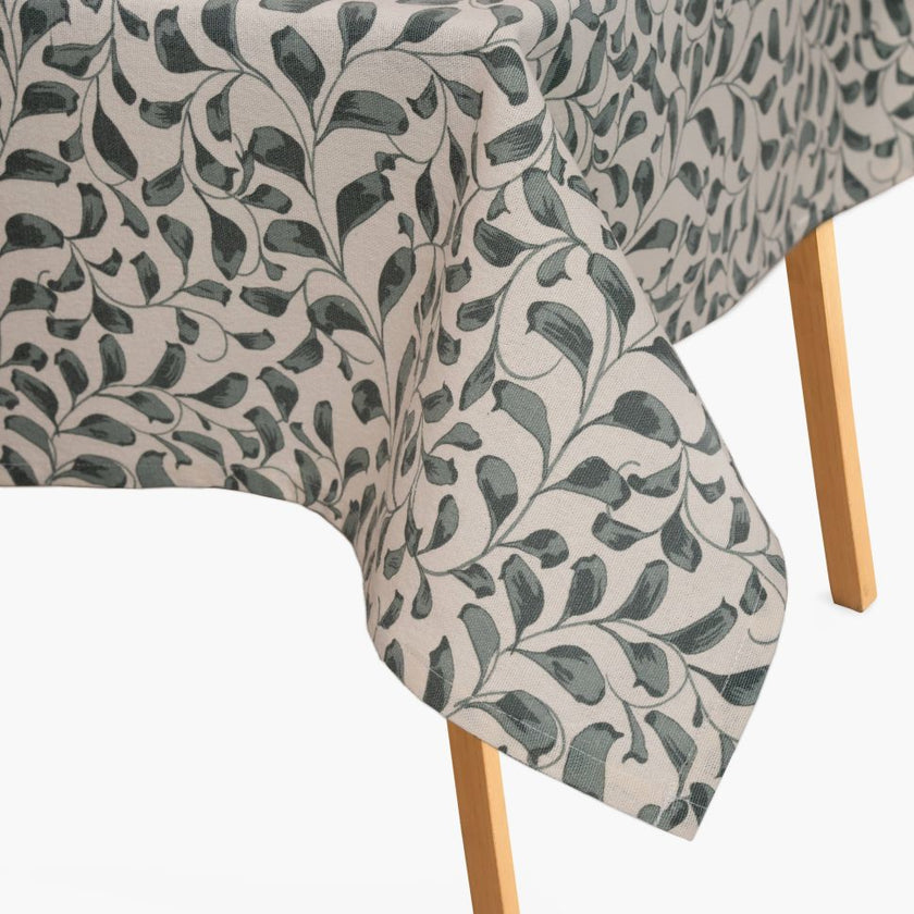 Scroll 100% Cotton Everyday Reusable Tablecloth | Lovable Blue