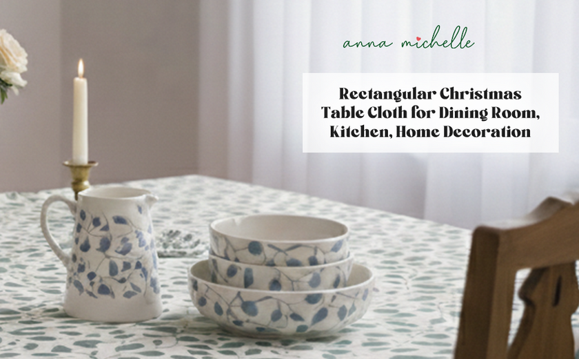 Scroll 100% Cotton Everyday Reusable Tablecloth | Lovable Blue