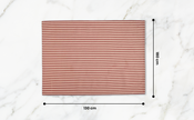 Striped 100% Cotton Everyday Reusable Tablecloth | Beautiful Rose
