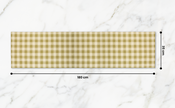 Checked 100% Cotton Everyday Reusable Table Runner | Lively Green