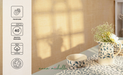 Scroll 100% Cotton Everyday Reusable Table Runner | Lovable Blue