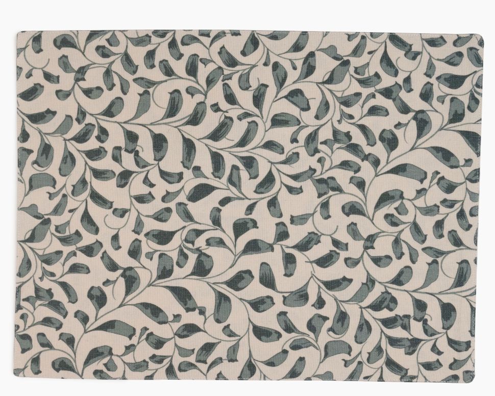Scroll 100% Cotton Set of 2 Reusable Placemats | Lovable Blue