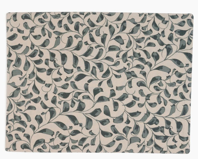 Scroll 100% Cotton Set of 2 Reusable Placemats | Lovable Blue