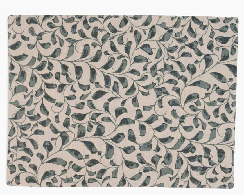 Scroll 100% Cotton Set of 2 Reusable Placemats | Lovable Blue