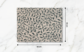 Scroll 100% Cotton Set of 2 Reusable Placemats | Lovable Blue