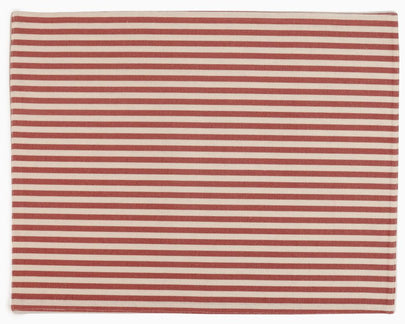 Striped 100% Cotton Set of 2 Reusable Placemats | Beautiful Rose