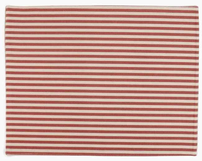 Striped 100% Cotton Set of 2 Reusable Placemats | Beautiful Rose