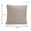 Chevron Grey Handwoven Cushion Recycled Plastic (with Pad)