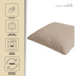 Chevron Ochre Handwoven Cushion Recycled Plastic (with Pad)