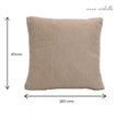 Chevron Ochre Handwoven Cushion Recycled Plastic (with Pad)
