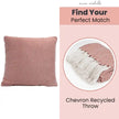 Chevron Rose Handwoven Cushion Recycled Plastic (with Pad)