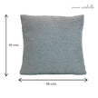 Diamond Blue Handwoven Cushion Recycled Plastic (with Pad)
