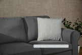 Diamond Blue Handwoven Cushion Recycled Plastic (with Pad)