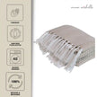 Chevron Grey Handwoven Throw Recycled Plastic Bottles