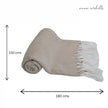 Chevron Grey Handwoven Throw Recycled Plastic Bottles