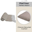 Chevron Grey Handwoven Throw Recycled Plastic Bottles