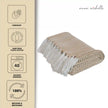 Chevron Ochre Handwoven Throw Recycled Plastic Bottles