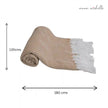 Chevron Ochre Handwoven Throw Recycled Plastic Bottles