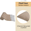 Chevron Ochre Handwoven Throw Recycled Plastic Bottles
