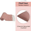 Chevron Rose Handwoven Throw Recycled Plastic Bottles