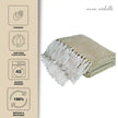 Diamond Green Handwoven Throw Recycled Plastic Bottles