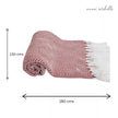 Diamond Red Handwoven Throw Recycled Plastic Bottles