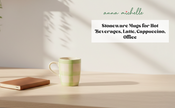 Checked Handmade & Hand-Painted Stoneware (Set of 4) Mugs | Lively Green