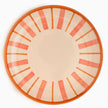 Striped Handmade & Hand-Painted Stoneware Dinner Plates – Set of 4 | Beautiful Rose