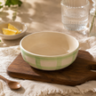 Checked Handmade & Hand-Painted Stoneware Serving Bowls (Set of 2) | Lively Green